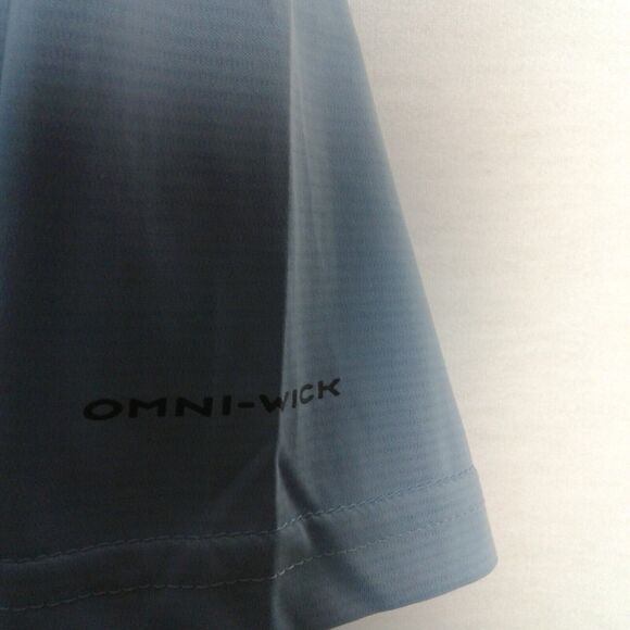 Columbia Shirt Mens XL light blue Omni-Wick Short Sleeve Polo - Picture 5 of 5